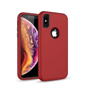 Nugarėlės dėklai iLike Samsung Samsung Galaxy A50 Defender Solid 3in1 case Red