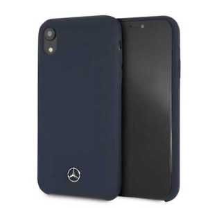 Aizmugurējais vāciņš Mercedes-Benz Apple iPhone XR Liquid Silicone Case Navy