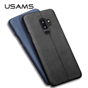 Aizmugurējais vāciņš USAMS Samsung Galaxy S9 Leather Hard Case Light Brown