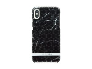 Aizmugurējais vāciņš SoSeven Apple iPhone X/XS Milan Case Hexagonal Marble Black