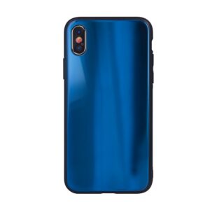 Back panel cover iLike Apple iPhone 7 Plus / iPhone 8 Plus Aurora Glass case Dark Blue