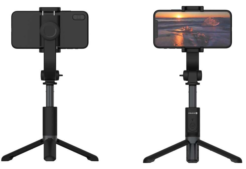 Selfie pulk Evelatus Tripod Stand with Bluetooth Smart Stabilizer ETS01 Black