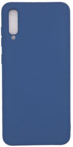 Back panel cover Evelatus Samsung Galaxy A70 Nano Silicone Case Soft Touch TPU Dark Blue