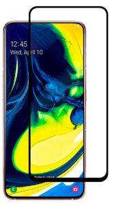 Apsauginiai stiklai Evelatus Samsung Galaxy A80 2.5D Full Cover Japan Glue Glass Anti-Static