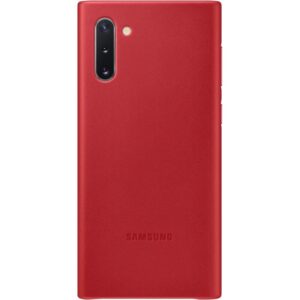 Aizmugurējais vāciņš Samsung  Galaxy Note 10 Leather Cover case Red