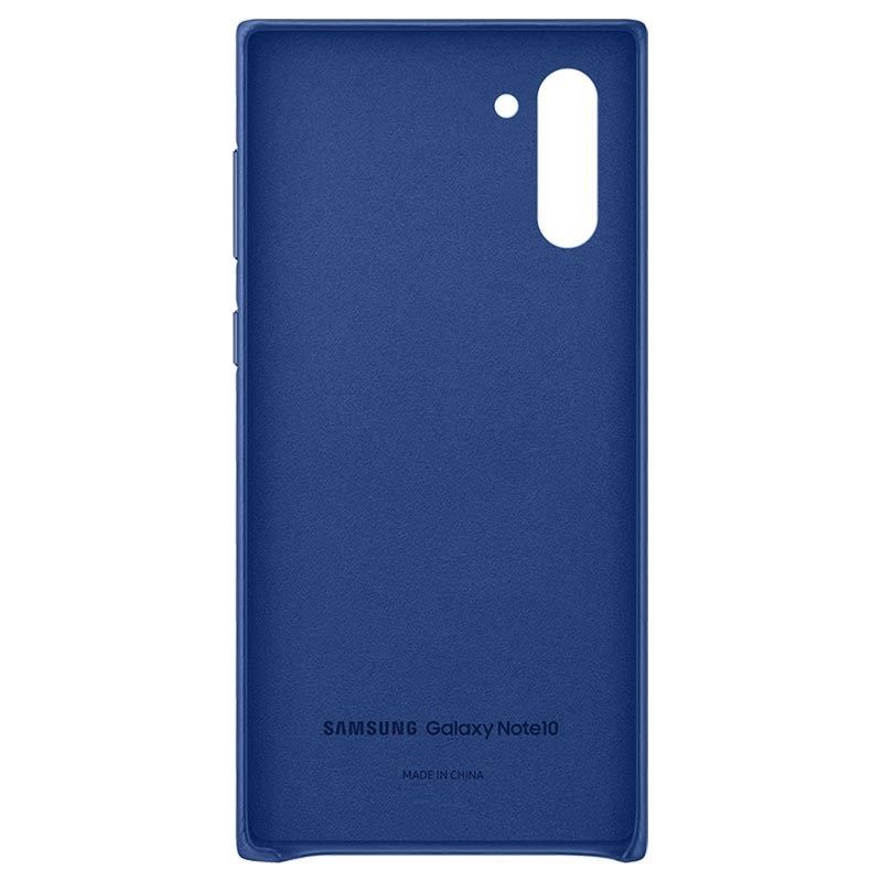 Aizmugurējais vāciņš Samsung Galaxy Note 10 Leather Cover Blue