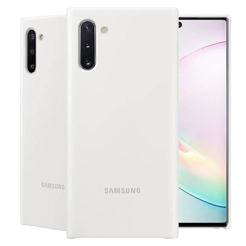 Aizmugurējais vāciņš Samsung Galaxy Note 10 Silicone Cover White