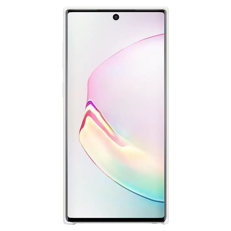 Aizmugurējais vāciņš Samsung Galaxy Note 10 Silicone Cover White