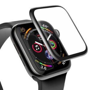 Aizsargstikls Baseus Apple Baseus 0.23mm curved-screen tempered glass 38mm for Apple Watch Black (SGAPWA4-C01)