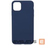 Back panel cover Evelatus Apple iPhone 11 Pro Premium Soft Touch Silicone case Dark Blue
