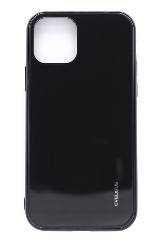 Back panel cover Evelatus Apple iPhone 11 Pro Water Ripple Full Color Electroplating Tempered Glass Black