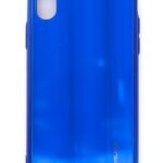 Back panel cover Evelatus Apple iPhone X/XS Water Ripple Full Color Electroplating Tempered Glass Blue