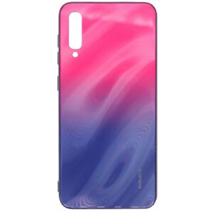 Nugarėlės dėklai Evelatus Samsung A50 Water Ripple Gradient Color Anti-Explosion Tempered Glass Case Gradient Pink-Purple