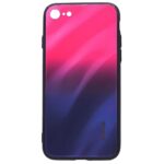 Aizmugurējais vāciņš Evelatus Apple iPhone 7/8/SE2020/SE2022 Water Ripple Gradient Color Anti-Explosion Tempered Glass Case Gradient Pink-Purple