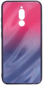 Nugarėlės dėklai Evelatus Xiaomi Redmi 8 Water Ripple Gradient Color Anti-Explosion Tempered Glass Case Gradient Pink-Purple