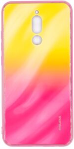 Aizmugurējais vāciņš Evelatus Xiaomi Redmi 8 Water Ripple Gradient Color Anti-Explosion Tempered Glass Case Gradient Yellow-Pink