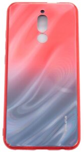 Aizmugurējais vāciņš Evelatus Xiaomi Redmi 8 Water Ripple Gradient Color Anti-Explosion Tempered Glass Case Gradient Red-Black