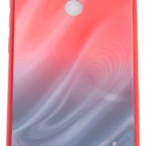 Tagakaaned Evelatus Xiaomi Redmi 8 Water Ripple Gradient Color Anti-Explosion Tempered Glass Case Gradient Red-Black