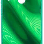 Чехол на заднюю панель Evelatus Samsung Galaxy A40 Water Ripple Full Color Electroplating Tempered Glass Case Green
