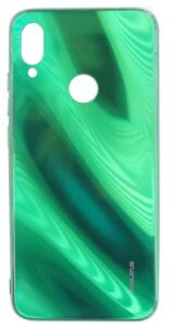 Aizmugurējais vāciņš Evelatus Xiaomi Note 7 Water Ripple Full Color Electroplating Tempered Glass Case Green