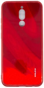 Aizmugurējais vāciņš Evelatus Xiaomi Redmi 8 Water Ripple Full Color Electroplating Tempered Glass Case Red