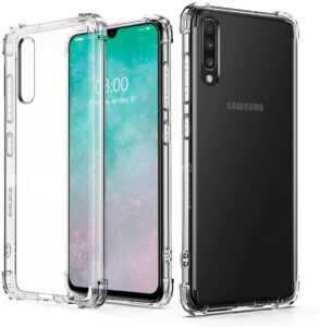 Aizmugurējais vāciņš Evelatus Samsung Galaxy A70 Military Shockproof Silicone Case TPU Transparent