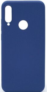 Back panel cover Evelatus Huawei P30 Lite Nano Silicone Case Soft Touch TPU Dark Blue