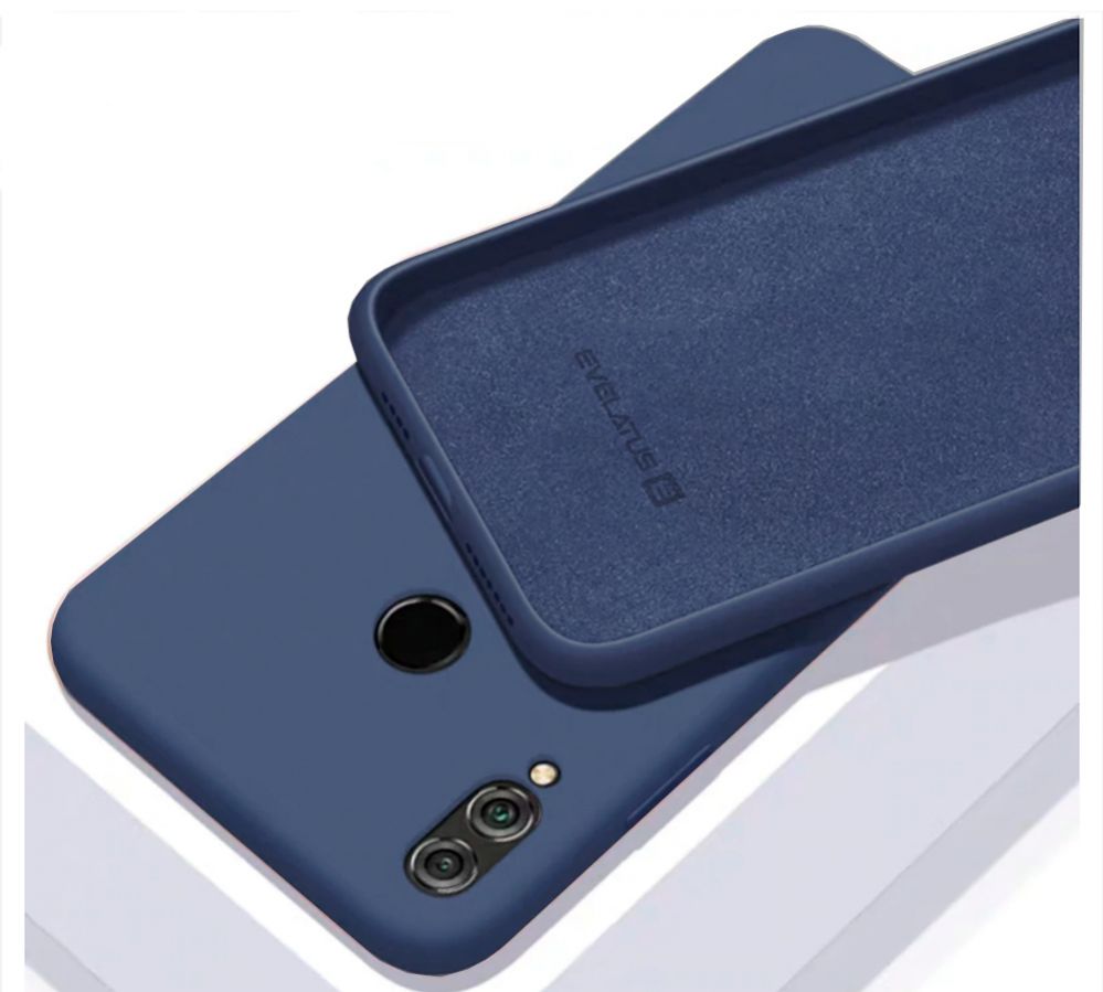 Back panel cover Evelatus Xiaomi Redmi 7a Nano Silicone Case Soft Touch TPU Dark Blue