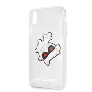 Nugarėlės dėklai Karl Lagerfeld Apple iPhone XR Fun Eaten Hard Case Transparent
