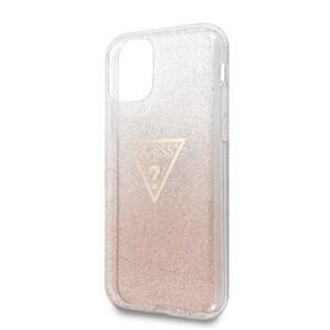 Back panel cover Guess Apple iPhone 11 Pro Solid Glitter Cover Pink