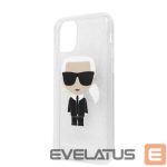 Back panel cover Karl Lagerfeld Apple iPhone 11 Pro MAX Glitter Iconic Body Cover Silver