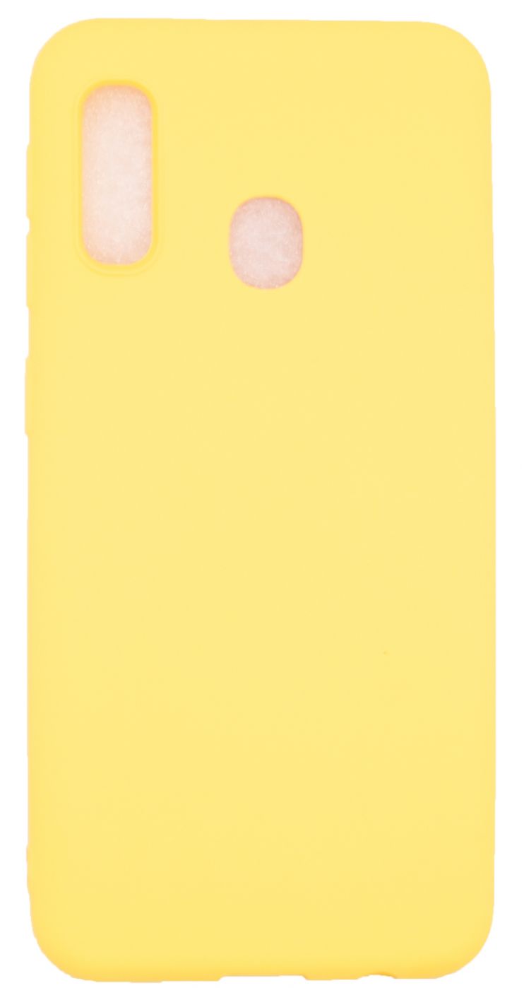 Tagakaaned Evelatus Samsung A20e Soft Touch Silicone Case with Strap Yellow