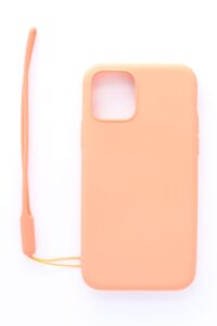 Aizmugurējais vāciņš Evelatus Apple iPhone 11 Pro Soft Touch Silicone Case with Strap Pink