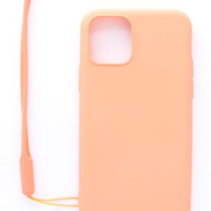 Aizmugurējais vāciņš Evelatus Apple iPhone 11 Pro Soft Touch Silicone Case with Strap Pink