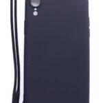 Чехол на заднюю панель Evelatus Apple iPhone XR Soft Touch Silicone Case with Strap Black