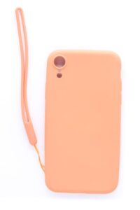Nugarėlės dėklai Evelatus Apple iPhone XR Soft Touch Silicone Case with Strap Pink