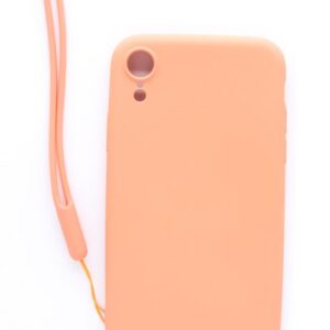 Tagakaaned Evelatus Apple iPhone XR Soft Touch Silicone Case with Strap Pink
