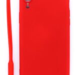 Nugarėlės dėklai Evelatus Apple iPhone XR Soft Touch Silicone Case with Strap Red