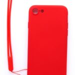 Tagakaaned Evelatus Apple iPhone 7/8/SE2020/SE2022 Soft Touch Silicone Case with Strap Red