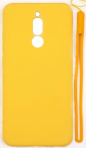 Aizmugurējais vāciņš Evelatus Xiaomi Redmi 8 Nano Silicone Case Soft Touch TPU Yellow