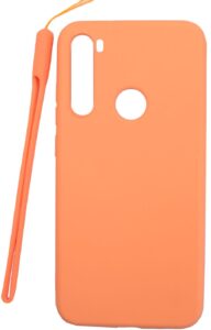 Nugarėlės dėklai Evelatus Xiaomi Xiaomi Redmi Note 8 / Redmi Note 8 2021 Soft Touch Silicone Case with Strap Pink