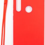 Чехол на заднюю панель Evelatus Xiaomi Xiaomi Redmi Note 8 / Redmi Note 8 2021 Soft Touch Silicone Case with Strap Red