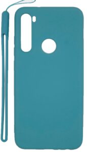 Tagakaaned Evelatus Xiaomi Xiaomi Redmi Note 8 / Redmi Note 8 2021 Soft Touch Silicone Case with Strap Blue