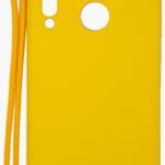 Aizmugurējais vāciņš Evelatus Huawei P30 Lite Soft Touch Silicone Case with Strap Yellow