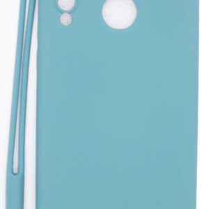 Aizmugurējais vāciņš Evelatus Huawei P30 Lite Soft Touch Silicone Case with Strap Blue