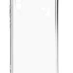 Back panel cover Evelatus Samsung Galaxy A50 Silicone Transparent with Necklace TPU Strap Silver