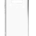 Back panel cover Evelatus Samsung Galaxy S10 Silicone Transparent with Necklace TPU Strap Gold