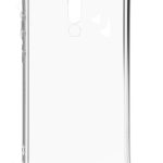 Back panel cover Evelatus Xiaomi Redmi 8 Silicone Transparent with Necklace TPU Strap Space Gray