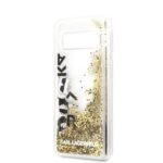 Tagakaaned Karl Lagerfeld Samsung Galaxy S10e Glitter Floatting Cover Black Gold