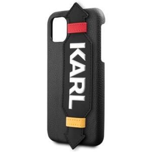 Nugarėlės dėklai Karl Lagerfeld Apple iPhone 11 Pro Strap Cover Black